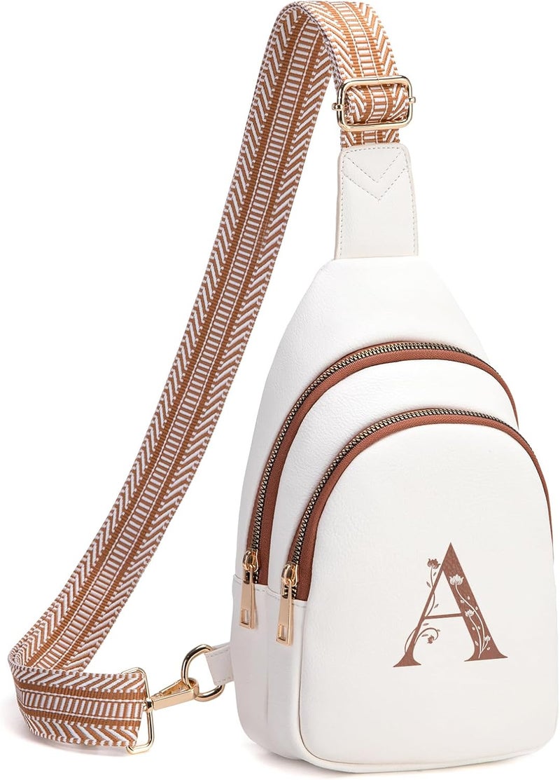 Viverte Crossbody Bags for Women Initial Sling Bag Cross Body Fanny Packs Personalized Gifts for Mom Women Wife - Image 1